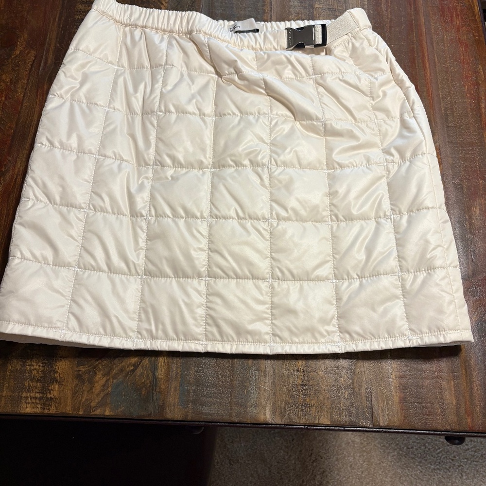 Tory Burch cream puffer skirt